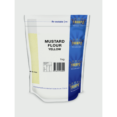MUSTARD FLOUR YELLOW  1KG (6x1KG) .