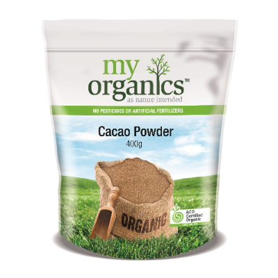 MY ORG CACAO POWDER 400G (6x400G) .