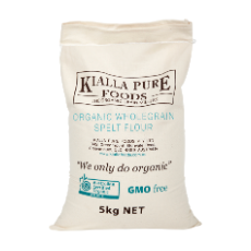  SPELT FLOUR WHOLEMEAL ORG  5KG WHOLEMEAL ORGANIC .