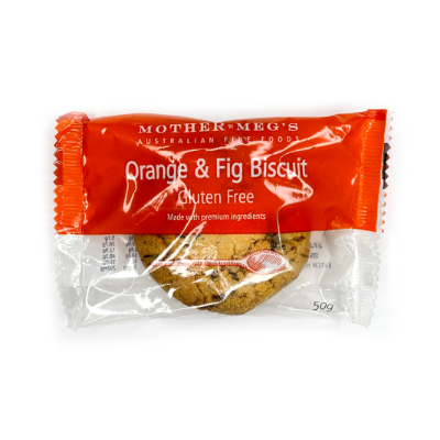 M.MEGS ORANGE & FIG BISC  50G (40x50G)  GLUTEN FREE