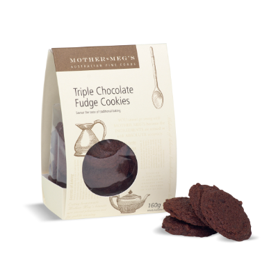 M.MEGS TRIPLE CHOC FUDGE 160G (6x160G)