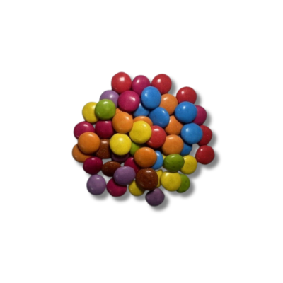 COLOURED CHOC DROPS  12KG