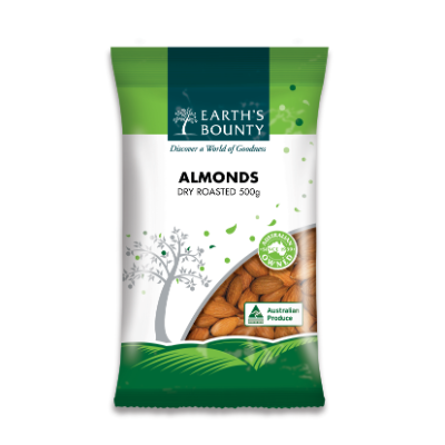 EB ALMONDS AUST DRY ROAST 500G (10X500G) .