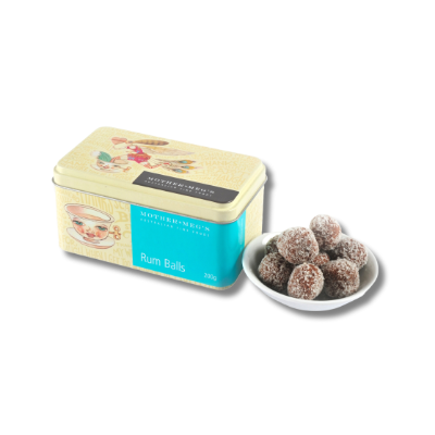 M.MEGS RUM BALLS  200G GIFT TIN