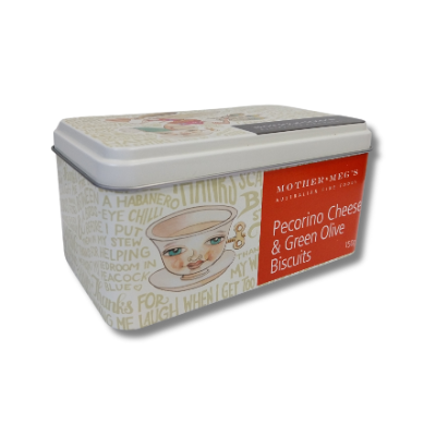 M.MEGS PECORINO/OLIVE 150G GIFT TIN