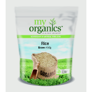 MY ORG RICE BROWN 650G (6 X 650G) .