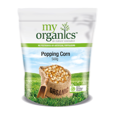 MY ORG POPPING CORN 500G (6 X 500G) .