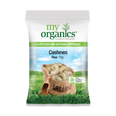MY ORG CASHEWS  70G (10 X 70G) .
