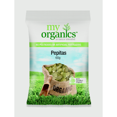 MY ORG PEPITAS  60G (10 X 60G) .