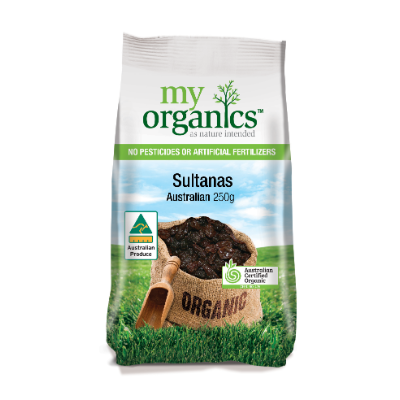 MY ORG SULTANA AUSTRALIAN 250G (6 X 250G) .