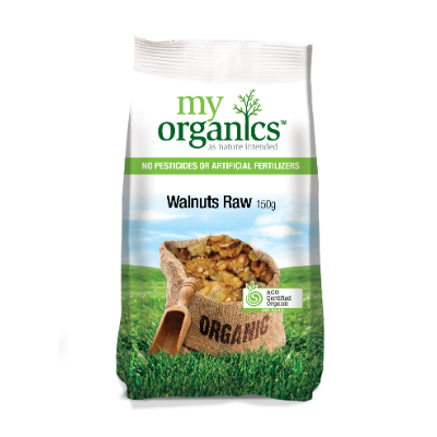 MY ORG WALNUTS RAW 150G (6 X 150G) .
