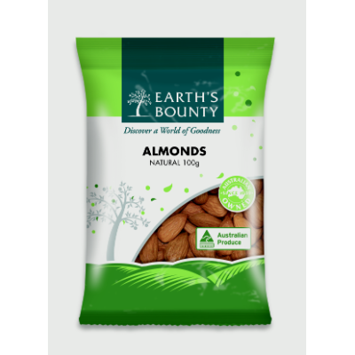 EB ALMONDS AUST NATURAL  100G (10x100G) .