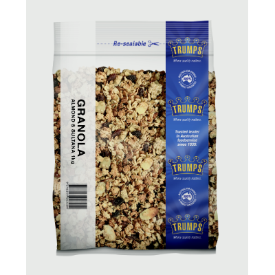 GRANOLA ALMOND & SULTANA 1KG (10x1KG) .