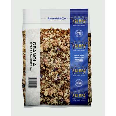 GRANOLA CRANBERRY & APPLE 1KG (10x1KG) .
