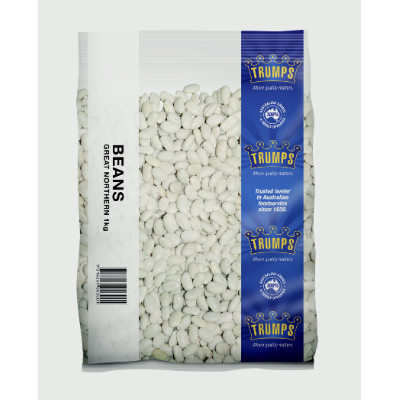 GREAT NORTHERN BEANS 1KG (6X1KG) .