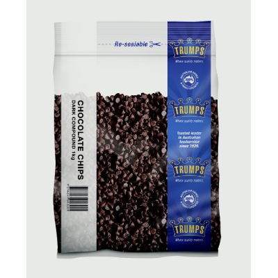 CHOCOLATE DARK CHIPS 1KG (10x1KG) .