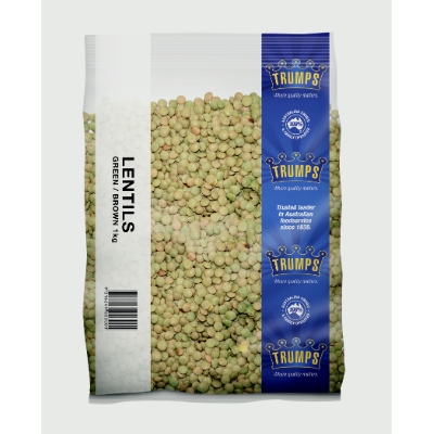 LENTIL GREEN/BROWN  1KG (6x1KG) .