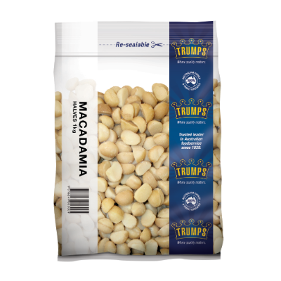 MACADAMIA HALVES   1KG (10x1KG) .