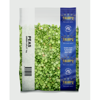 PEAS GREEN SPLIT  1KG (6x1KG) .