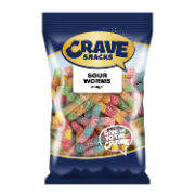 CRAVE SOUR WORMS 350G (12x350G) .