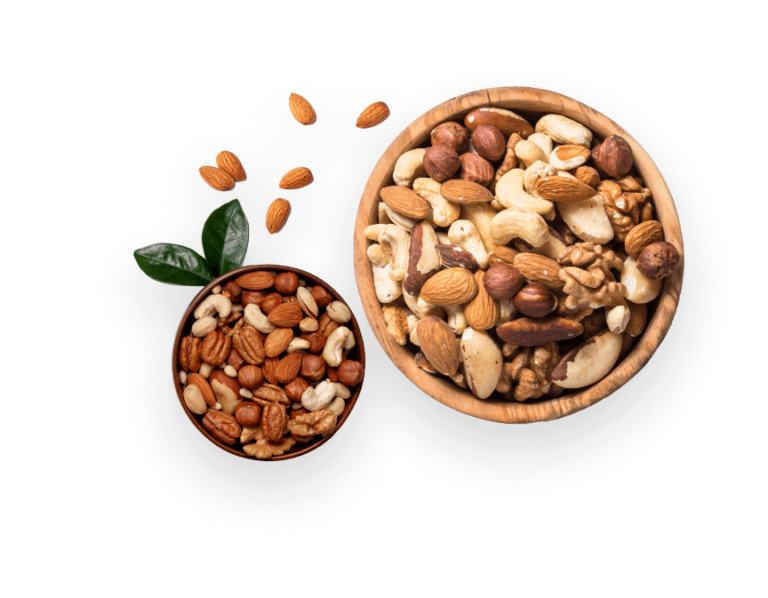 Wide range of nuts