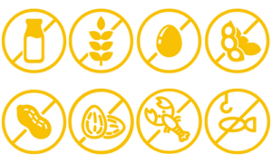 Allergen free icons